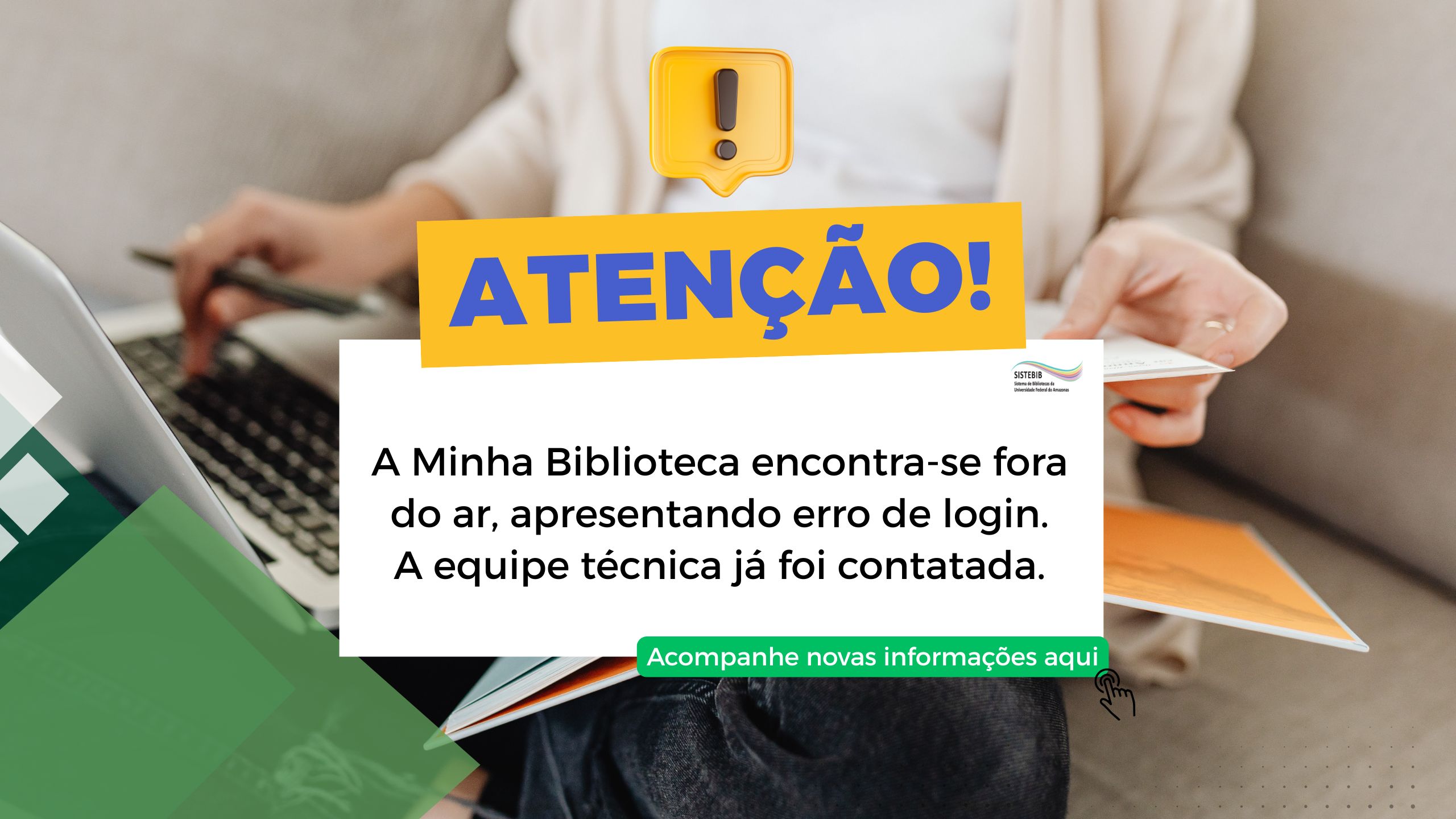 Minha Biblioteca fora do ar