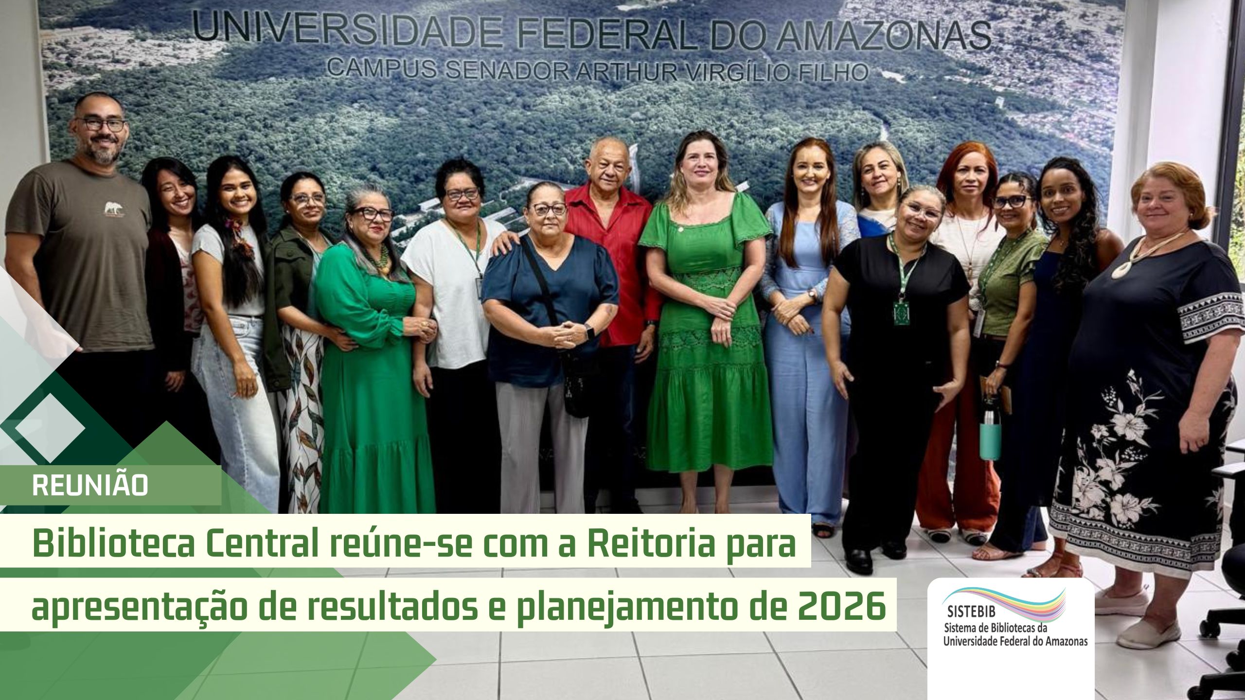 Biblioteca Central reúne-se com a Reitoria para apresentação de resultados e planejamento de 2026