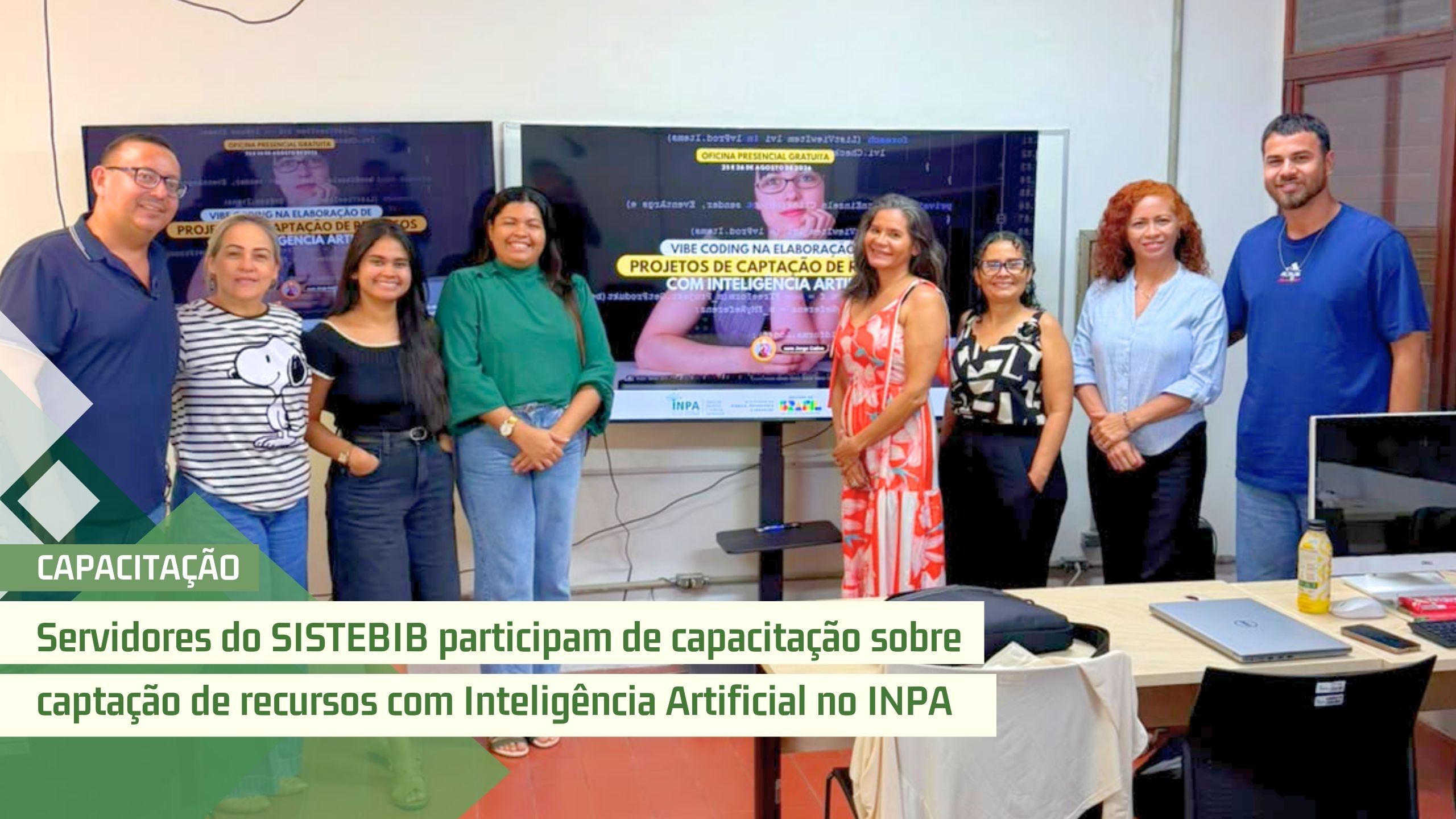 Servidores do SISTEBIB participam de capacitação sobre captação de recursos com Inteligência Artificial no INPA