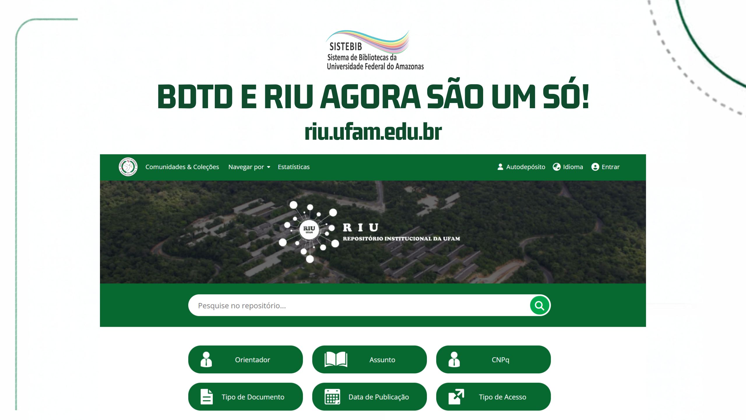 BDTD e RIU agora são um só: SISTEBIB disponibiliza plataforma unificada para depósitos acadêmicos