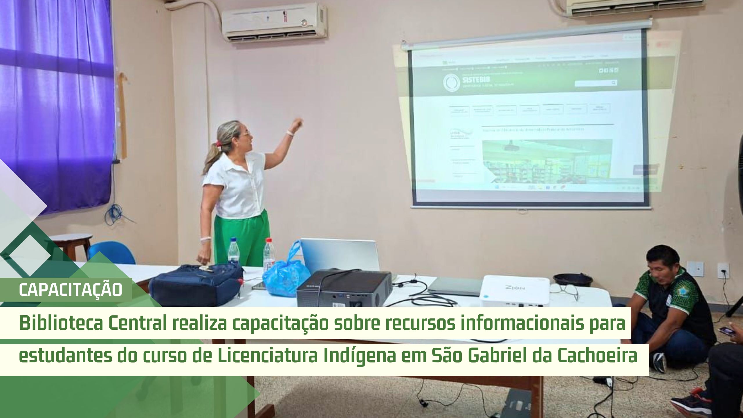 Biblioteca Central realiza capacitação sobre recursos informacionais para estudantes do curso de Licenciatura Indígena em São Gabriel da Cachoeira