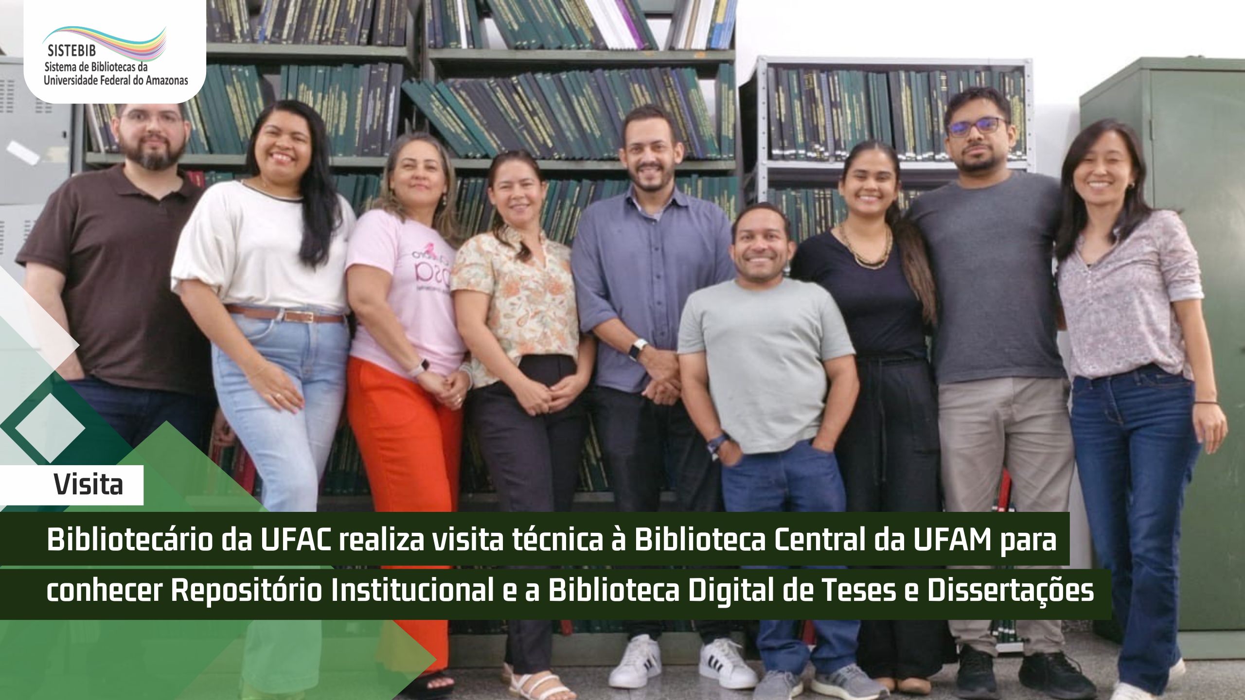 Bibliotecário da UFAC realiza visita técnica à Biblioteca Central da UFAM para conhecer Repositório Institucional e a Biblioteca digital de Teses e Dissertações